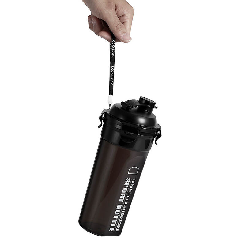 Bình Nhựa Đựng Nước LocknLock Sports Water Bottle 470ml - Màu Đen - HPL931NBK, , large image number null